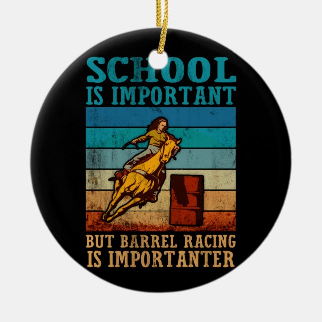 Adorno De Cerámica La Escuela Es Importante Pero La Carreras De Barri (Frente)