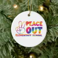 La escuela primaria Peace Out Tie Dye último día 