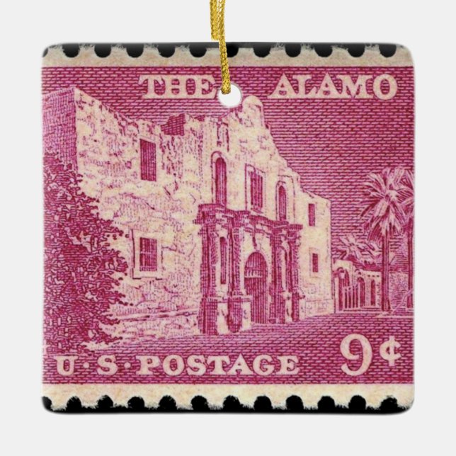 Adorno De Cerámica "La estampilla del Álamo" (Anverso)
