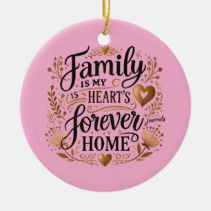 Adorno De Cerámica La familia 🏡 es mi hogar para siempre