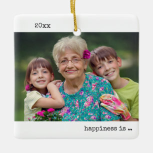 Adorno De Cerámica La felicidad es ser bisabuela Foto Minimalista