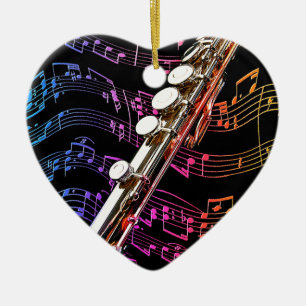 Adorno De Cerámica La flauta es mi pasión.