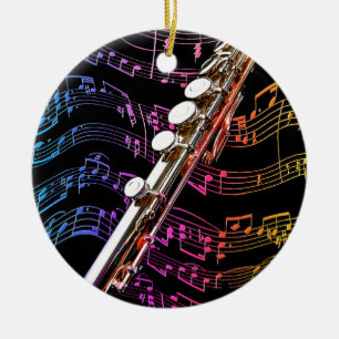 Adorno De Cerámica La flauta es mi pasión.