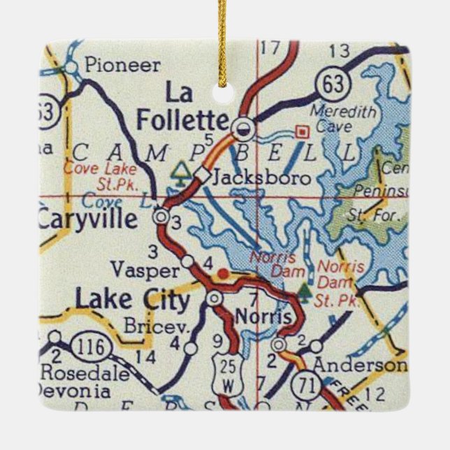 Adorno De Cerámica La Follette TN (Reverso)