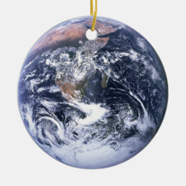 Adorno De Cerámica La foto de la Tierra de La Canica Azul