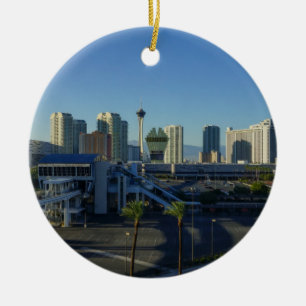 Adorno De Cerámica La Franja de Las Vegas por delante
