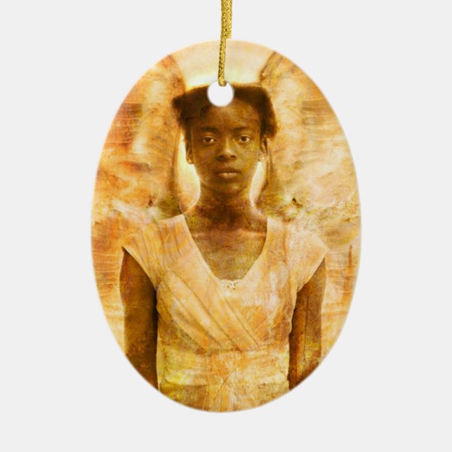 Adorno De Cerámica La fuerza de los ángeles (Frente)