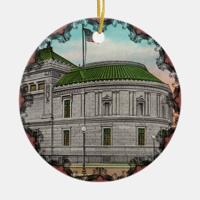 Adorno De Cerámica La galería de arte de Corcoran (Frente)