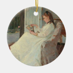 Adorno De Cerámica La hermana del artista en una ventana, 1869