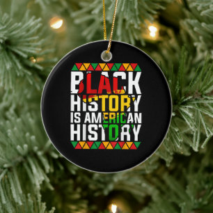 Adorno De Cerámica La historia negra es historia estadounidense patri