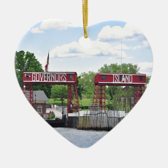 Adorno De Cerámica La isla del gobernador (Frente)