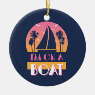 Adorno De Cerámica La isla sola - estoy en un barco