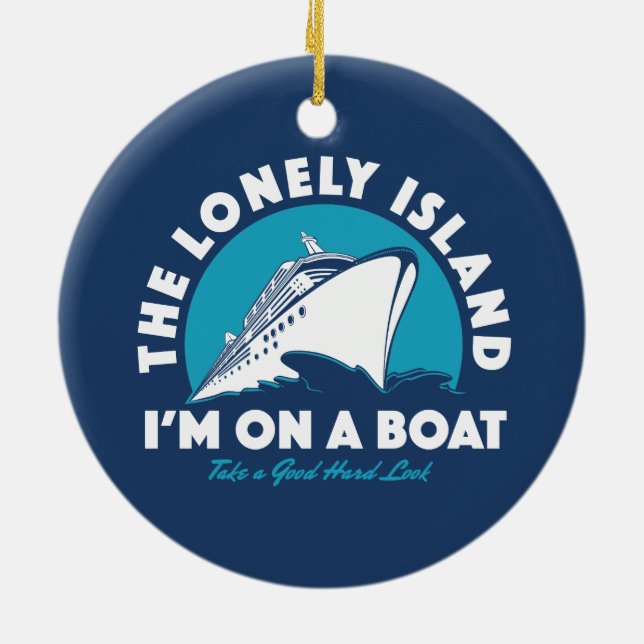 Adorno De Cerámica La isla sola - tome una mirada (Atrás)