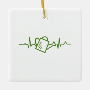 Adorno De Cerámica La lata de agua de jardinería