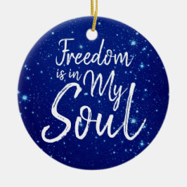 Adorno De Cerámica La libertad está en mi alma