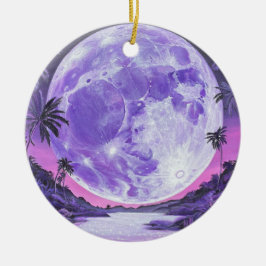 Adorno De Cerámica "la luna imposible"-