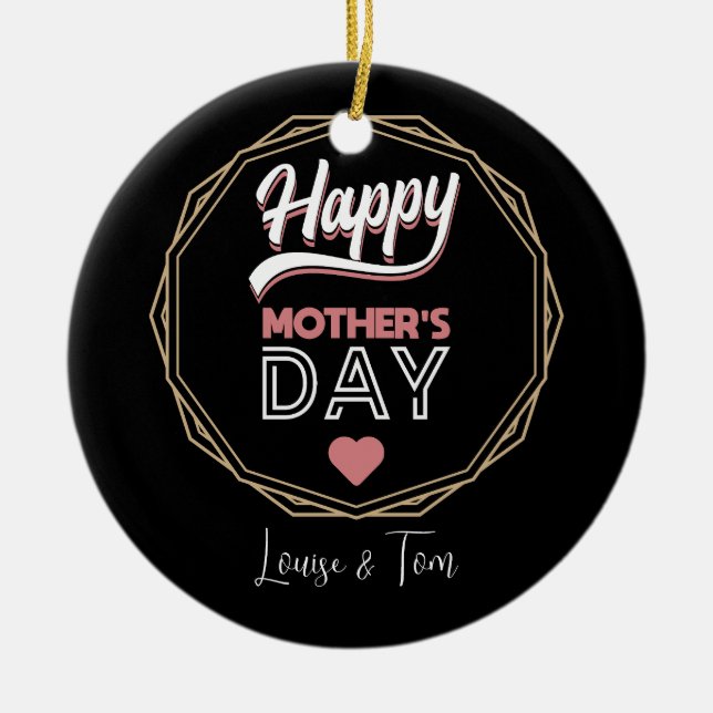 Adorno De Cerámica La madre feliz (Frente)