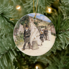 Adorno De Cerámica La Marcha Boda de Robinson, Vintage Newlyweds