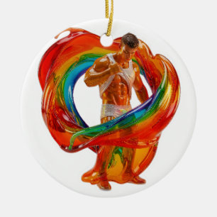 Adorno De Cerámica La masculinidad temática Pride moderna y llamativa