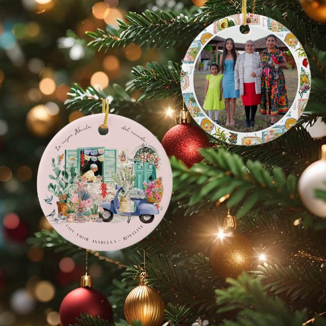 Adorno De Cerámica La Mejor Abuela del Mundo | Personalized (Subido por el creador)