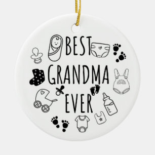 Adorno De Cerámica La mejor abuela jamás