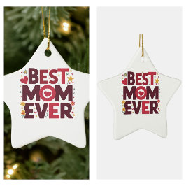 Adorno De Cerámica La mejor madre que nunca tuvo corazón en el día de