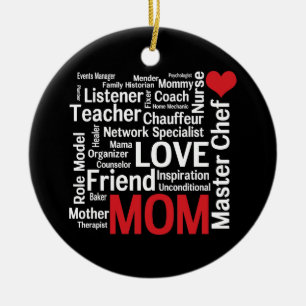 Adorno De Cerámica La mejor mamá del mundo - el día o el cumpleaño
