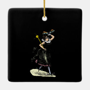 Adorno De Cerámica La mujer mágica de la mosca