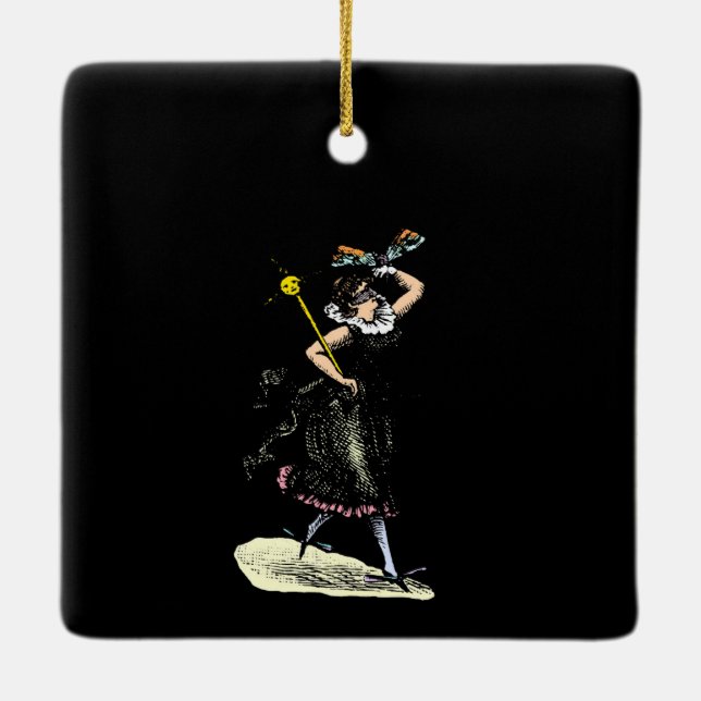 Adorno De Cerámica La mujer mágica de la mosca (Reverso)