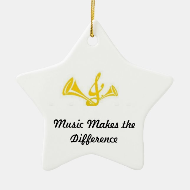 Adorno De Cerámica La música hace la diferencia (Frente)