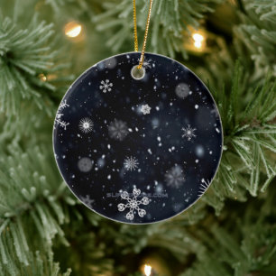 Adorno De Cerámica La navidad de SlipperyJoe invernal mágica pacífica