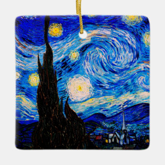 Adorno De Cerámica La noche estrellada de Vincent Van Gogh