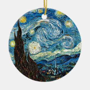 Adorno De Cerámica La noche estrellada de Vincent van Gogh
