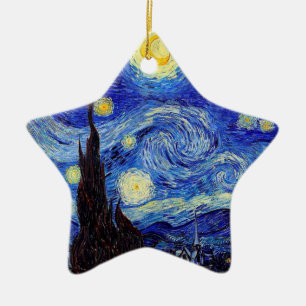 Adorno De Cerámica La noche estrellada inspiró productos de la obra