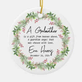 Adorno De Cerámica La padrina del bautismo