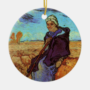 Adorno De Cerámica La pastora (según Millet) por Vincent van Gogh