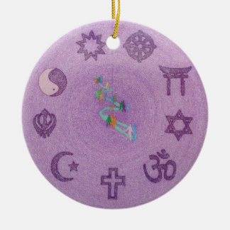 Adorno De Cerámica La paz de mayo prevalece en mandala de la tierra