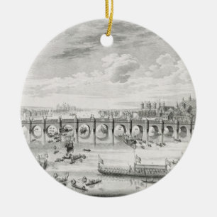 Adorno De Cerámica La perspectiva suroriental del puente de