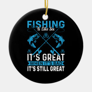 Adorno De Cerámica La Pesca Con Regalo De Pescador Es Excelente