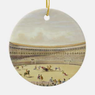 Adorno De Cerámica La plaza de Toros de Madrid, 1865 (litho del