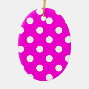 Adorno De Cerámica La polka hace magenta #FF00DC