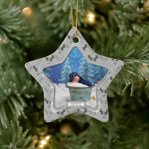 Adorno De Cerámica La primera estrella de la Navidad 2021 de Holly Ba