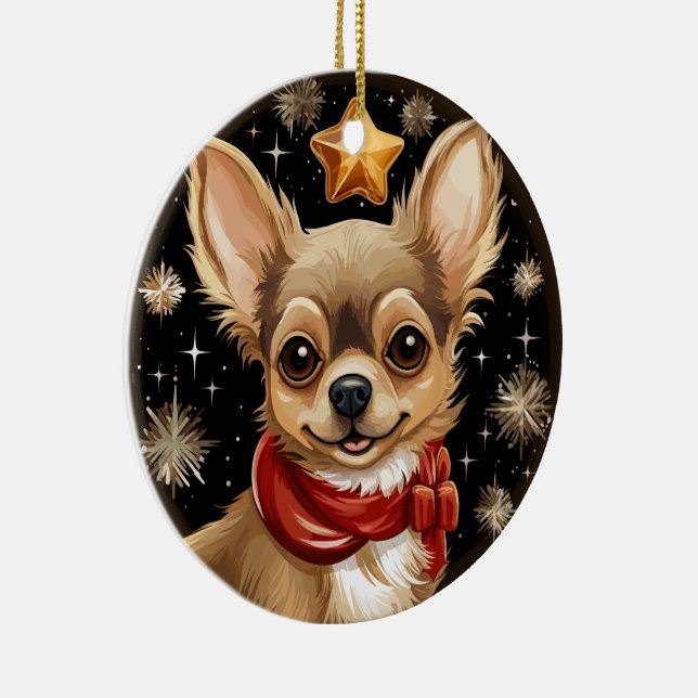 Adorno De Cerámica La primera Navidad de Chihuahua (Derecha)