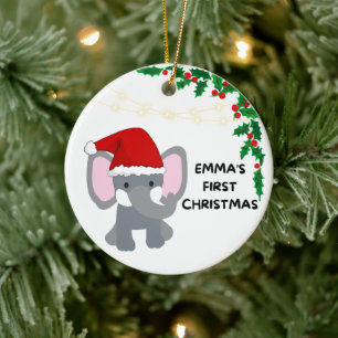 Adorno De Cerámica La primera Navidad de Emma