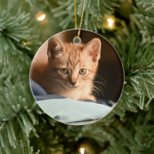Adorno De Cerámica La primera Navidad de Kitten