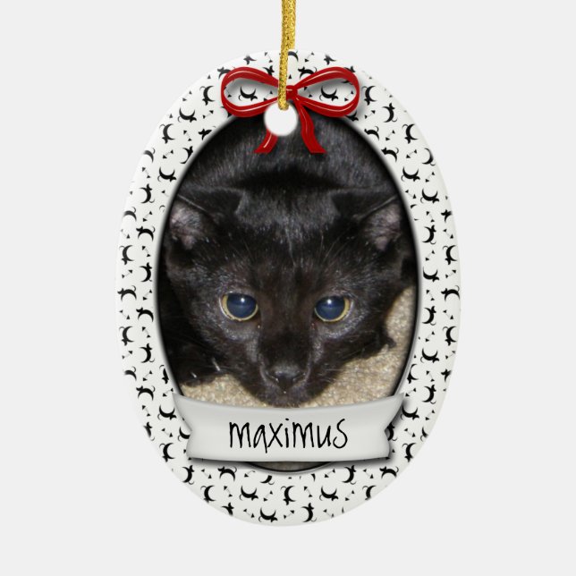 Adorno De Cerámica La primera Navidad de Kitty (Frente)