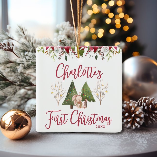 Adorno De Cerámica La primera Navidad de los Navidades clásicos con f (Subido por el creador)