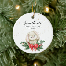 La primera Navidad de Woodland Bunny Baby