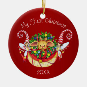 Adorno De Cerámica La primera Navidad del bebé
