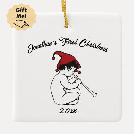 Adorno De Cerámica La primera Navidad del bebé